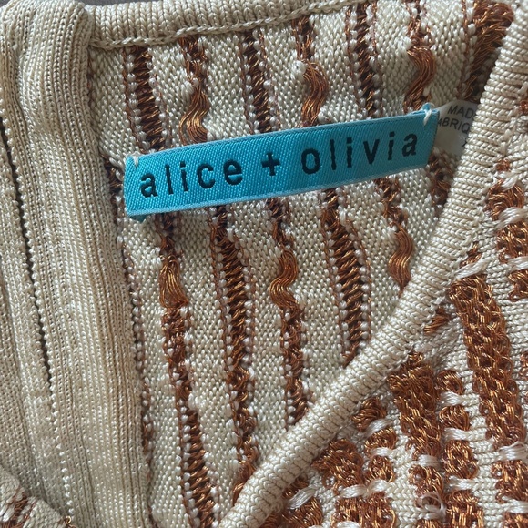 Alice+Olivia copper knit dress - Picture 2 of 5